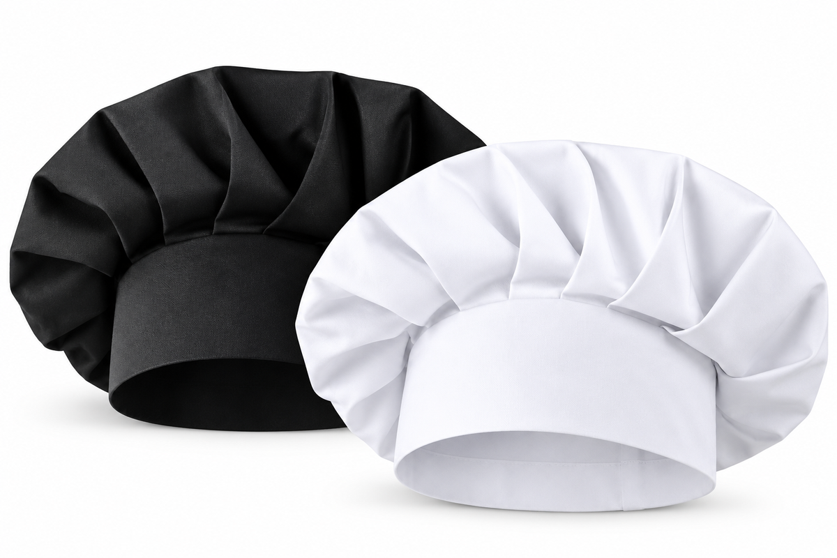 Black and white chef hat collection picture