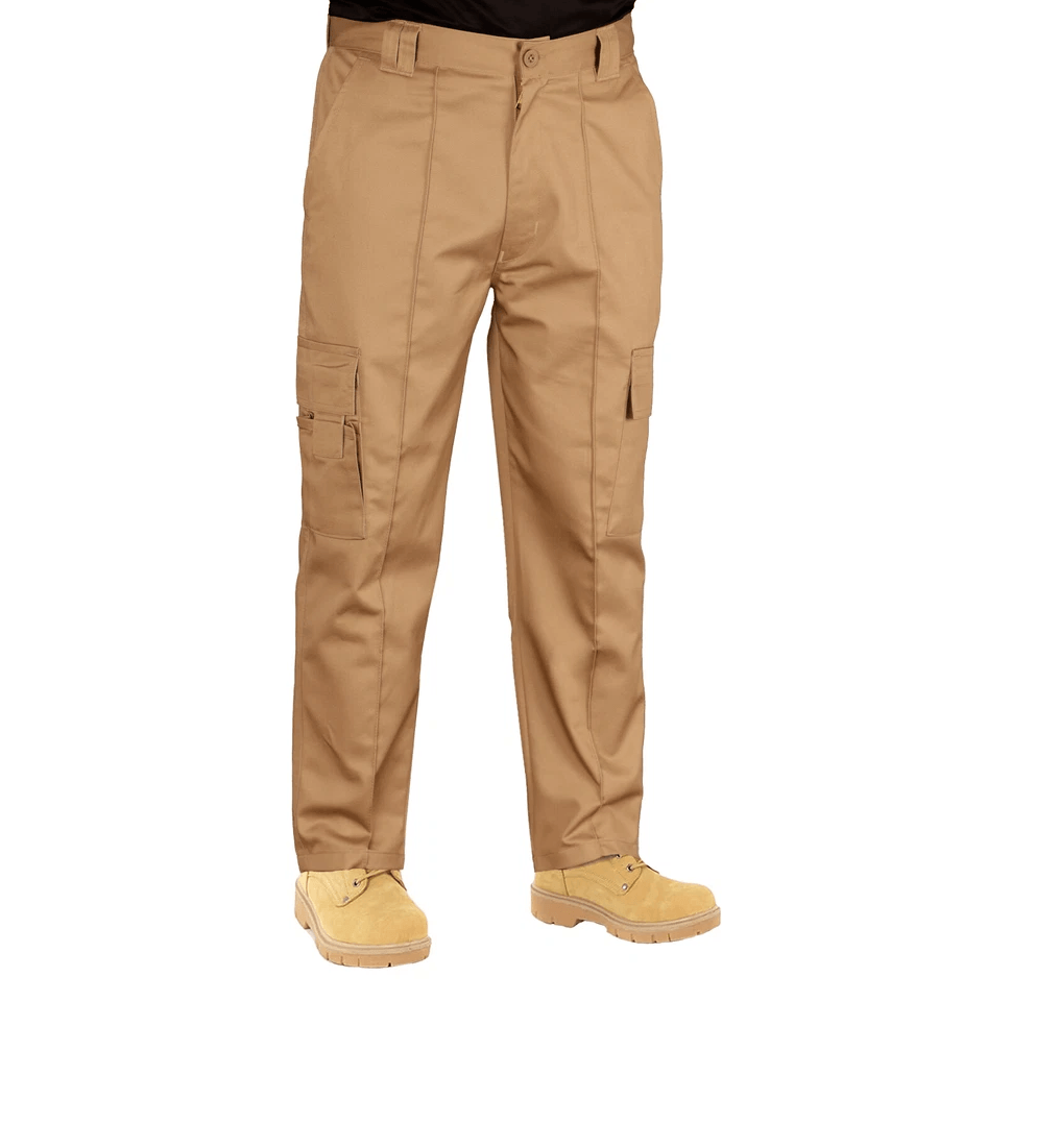 Man cargo work trouser khaki