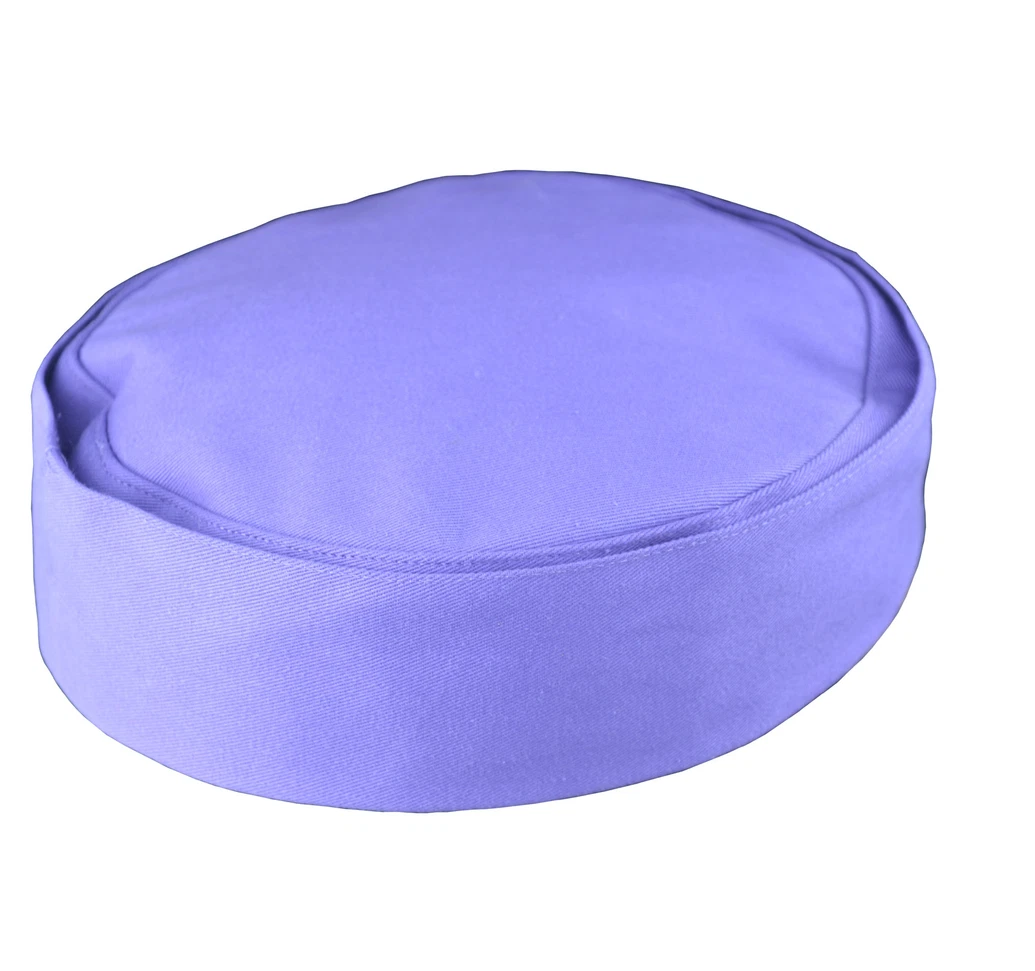A solid light purple fabric cap, commonly used in barber or hairdresser uniforms, shown against a plain white background.