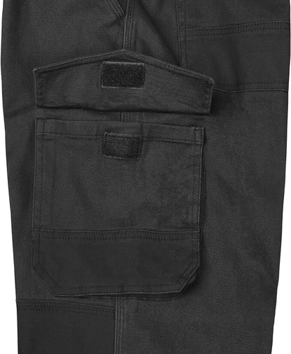 Men's cargo work trousers with multiple tool and utility pockets