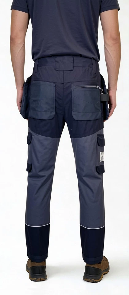Men’s Work Cargo Trousers 330gsm with Holster & Knee Pad Pockets