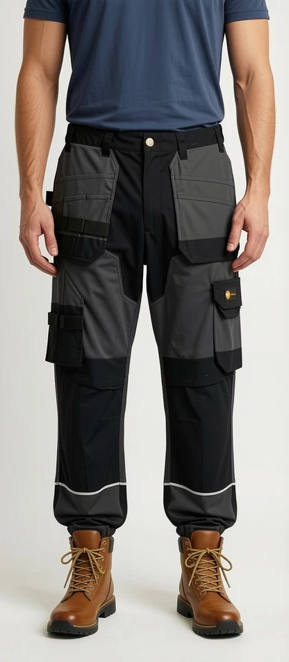 Men's tradesman workwear bundle – 330gsm cargo trousers and fleece
