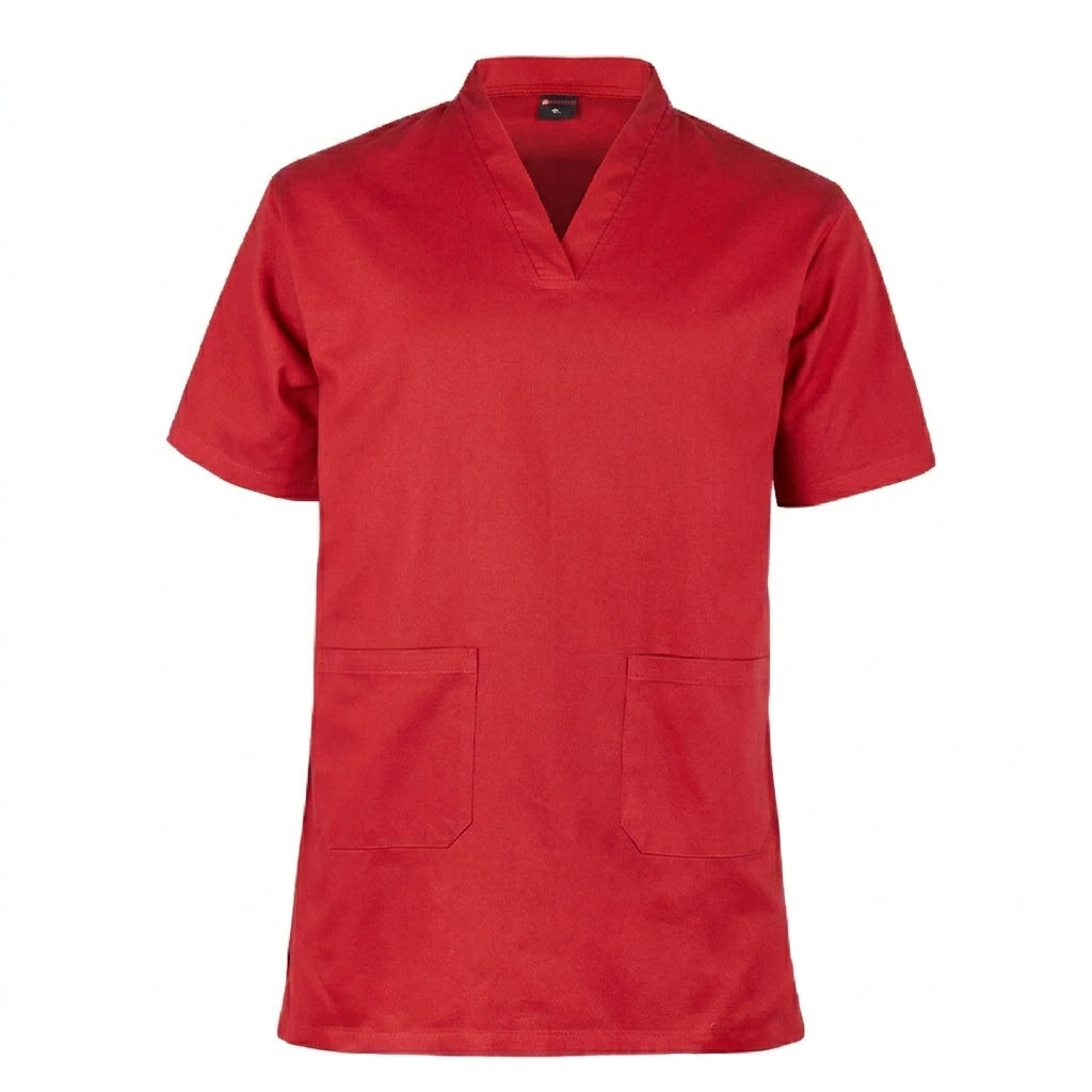 100% cotton medical scrub top tunic unisex short sleeve healthcare uniform