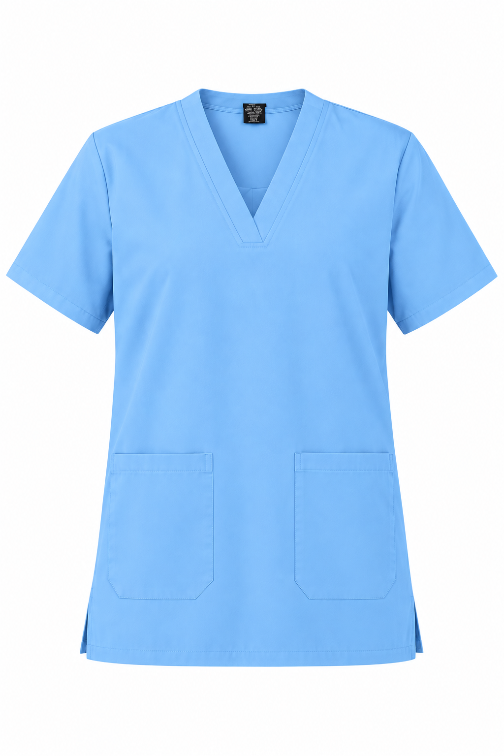 100% Cotton Medical Scrub Top Tunic – Unisex Short Sleeve Healthcare Uniform