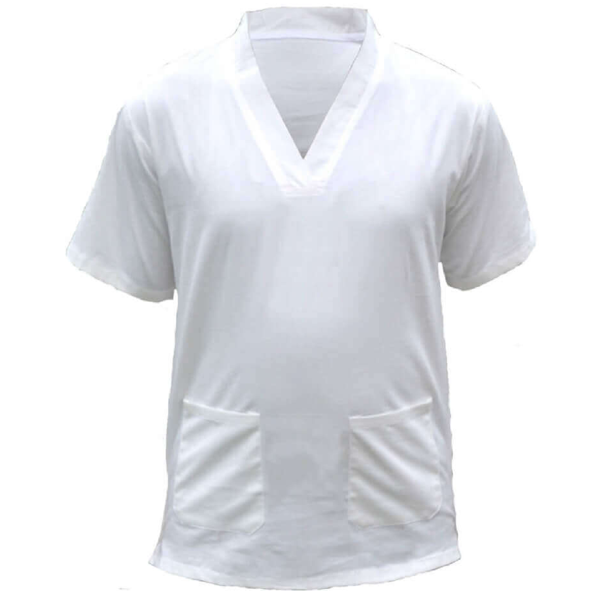 100% cotton medical scrub top tunic unisex short sleeve healthcare uniform