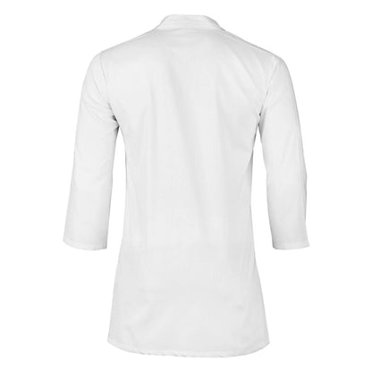 White bakery and butcher workwear coat food preparation uniform